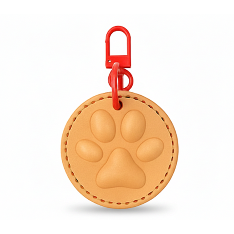 iCharm™ NFC Tag | Stitched Paw (Classic) - Natural