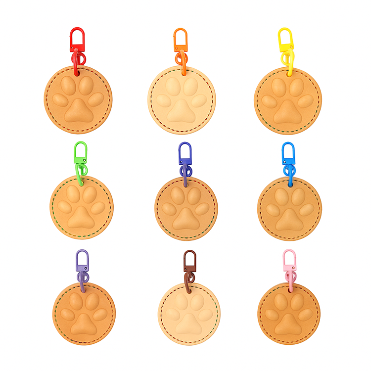 iCharm™ NFC Tag | Stitched Paw (Classic) - Natural